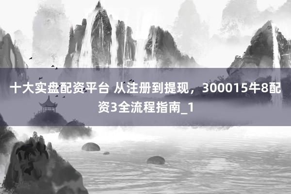 十大实盘配资平台 从注册到提现,300015牛8配资3全流程指南_1
