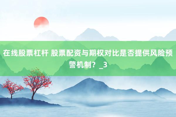 在线股票杠杆 股票配资与期权对比是否提供风险预警机制？_3