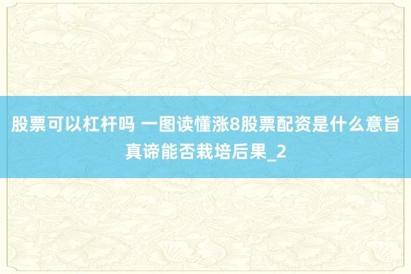 股票可以杠杆吗 一图读懂涨8股票配资是什么意旨真谛能否栽培后果_2